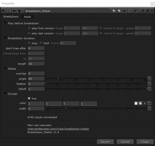 Nuke Breakdown Maker gizmo